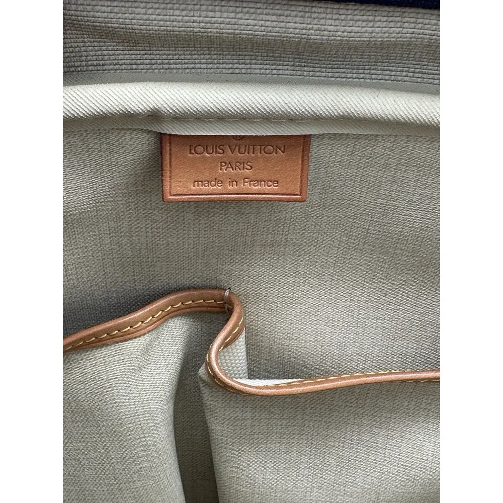 Louis Vuitton Monogram Deauville Handbag Brown With Bachata Leather